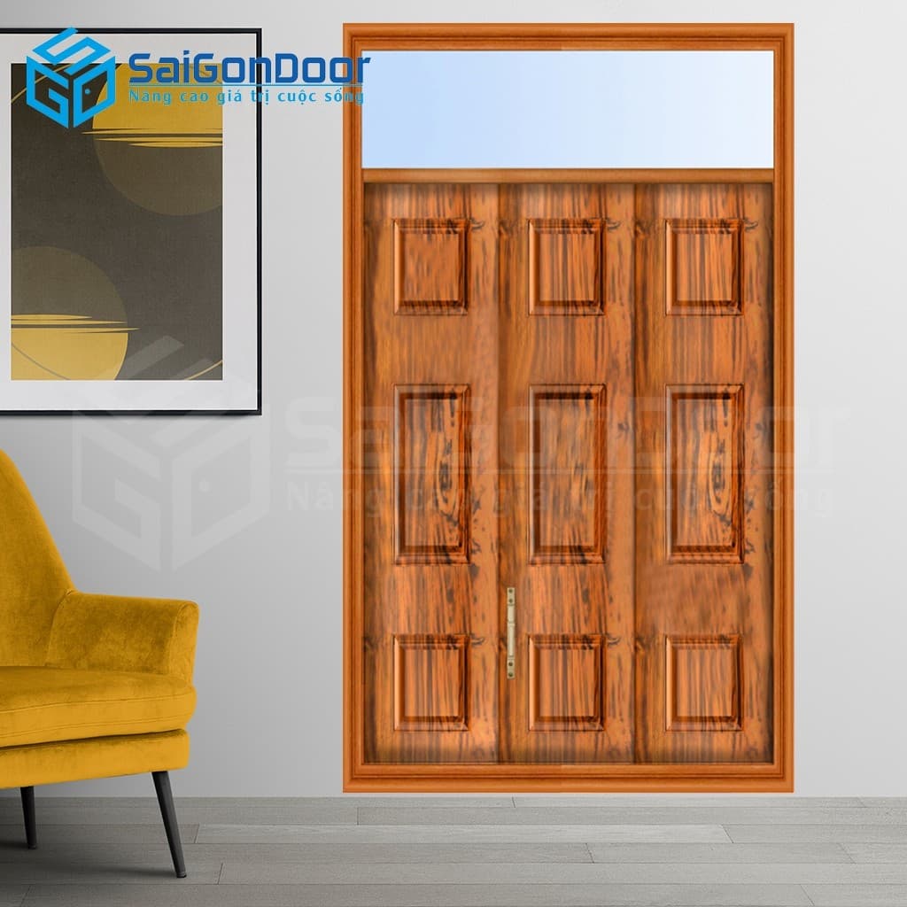 Cửa thép vân gỗ vg-CS3H11