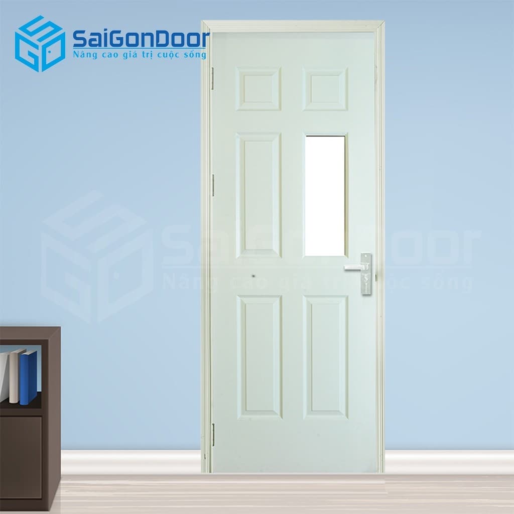 Cửa gỗ công nghiệp HDF 6AG1-C10