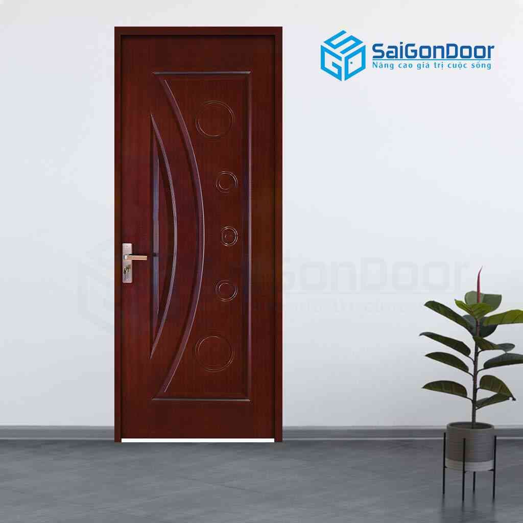 Cửa Gỗ Công Nghiệp HDF Veneer 1K cam xe