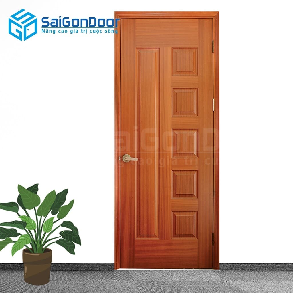 Cửa gỗ công nghiệp HDF Veneer 6B-sapele-8