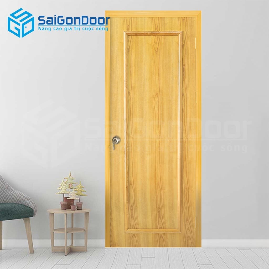 Cửa gỗ công nghiệp HDF Veneer 1B-Sồi