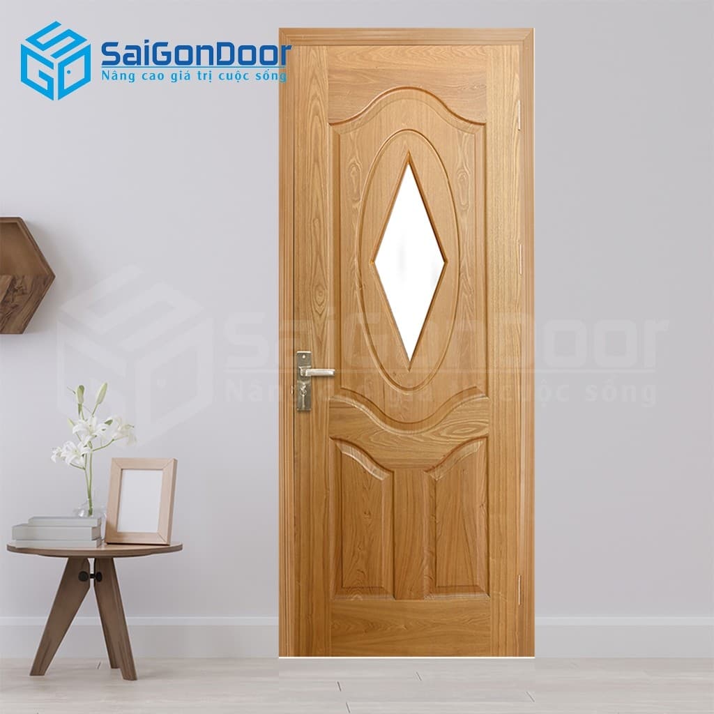 Cửa gỗ công nghiệp HDF Veneer 3AG1-oak