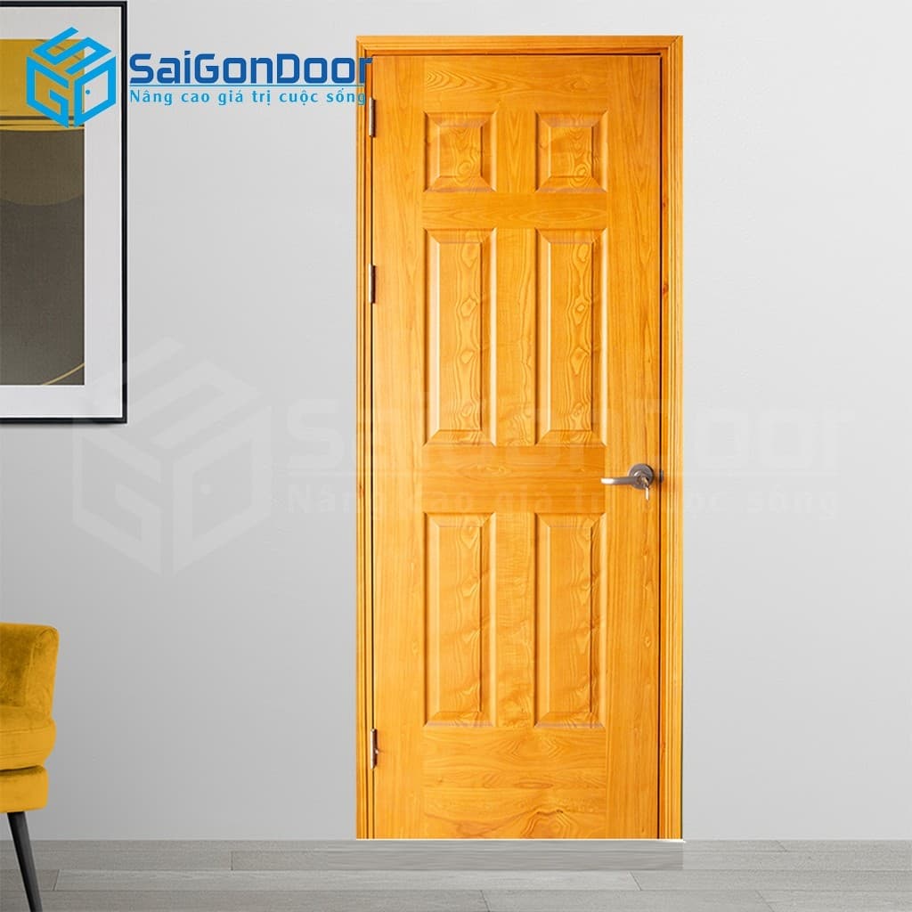 Cửa gỗ công nghiệp HDF Veneer 6A Ash