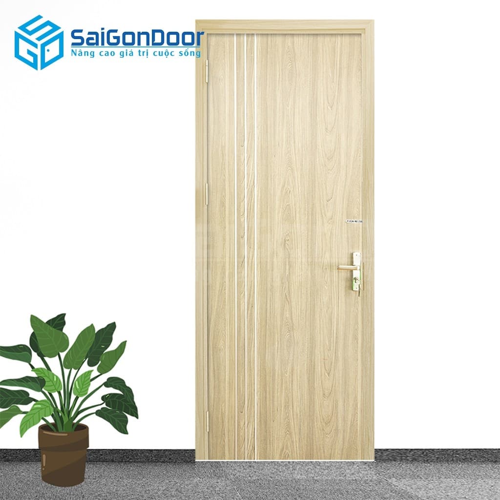 Cửa gỗ công nghiệp MDF Laminate P1R2 23029