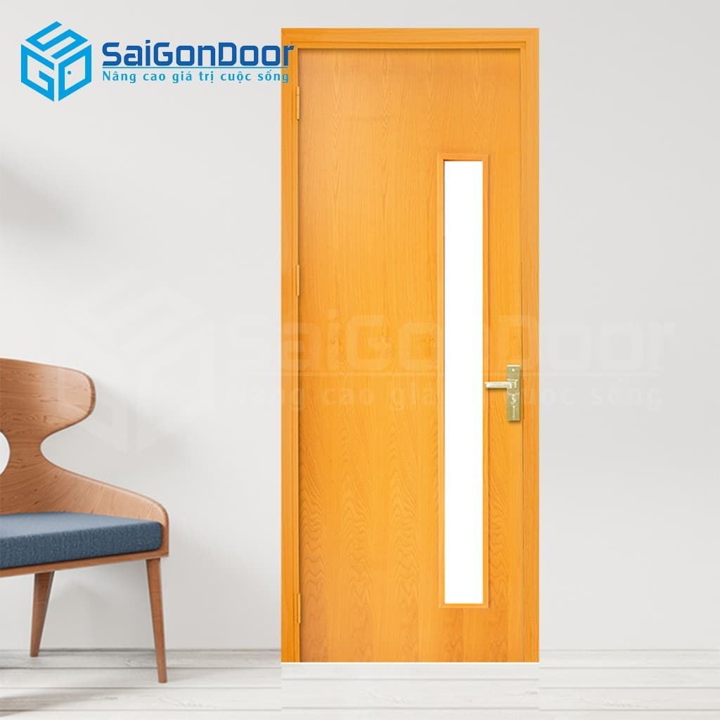 Cửa gỗ công nghiệp MDF Veneer P1G1 Sồi
