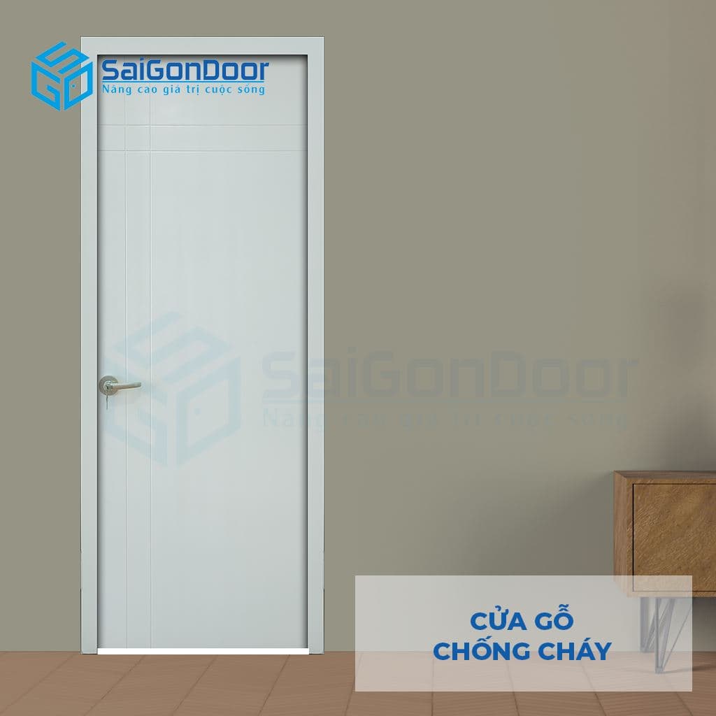 Cửa Gỗ Chống Cháy GCC Cua go chong chay MDF P1R4 -C1