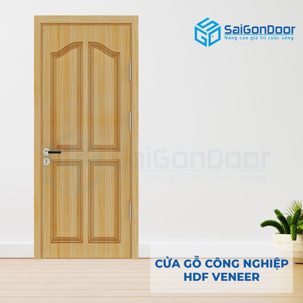 Cửa Gỗ Công Nghiệp HDF Veneer SGD 4A ash (1)