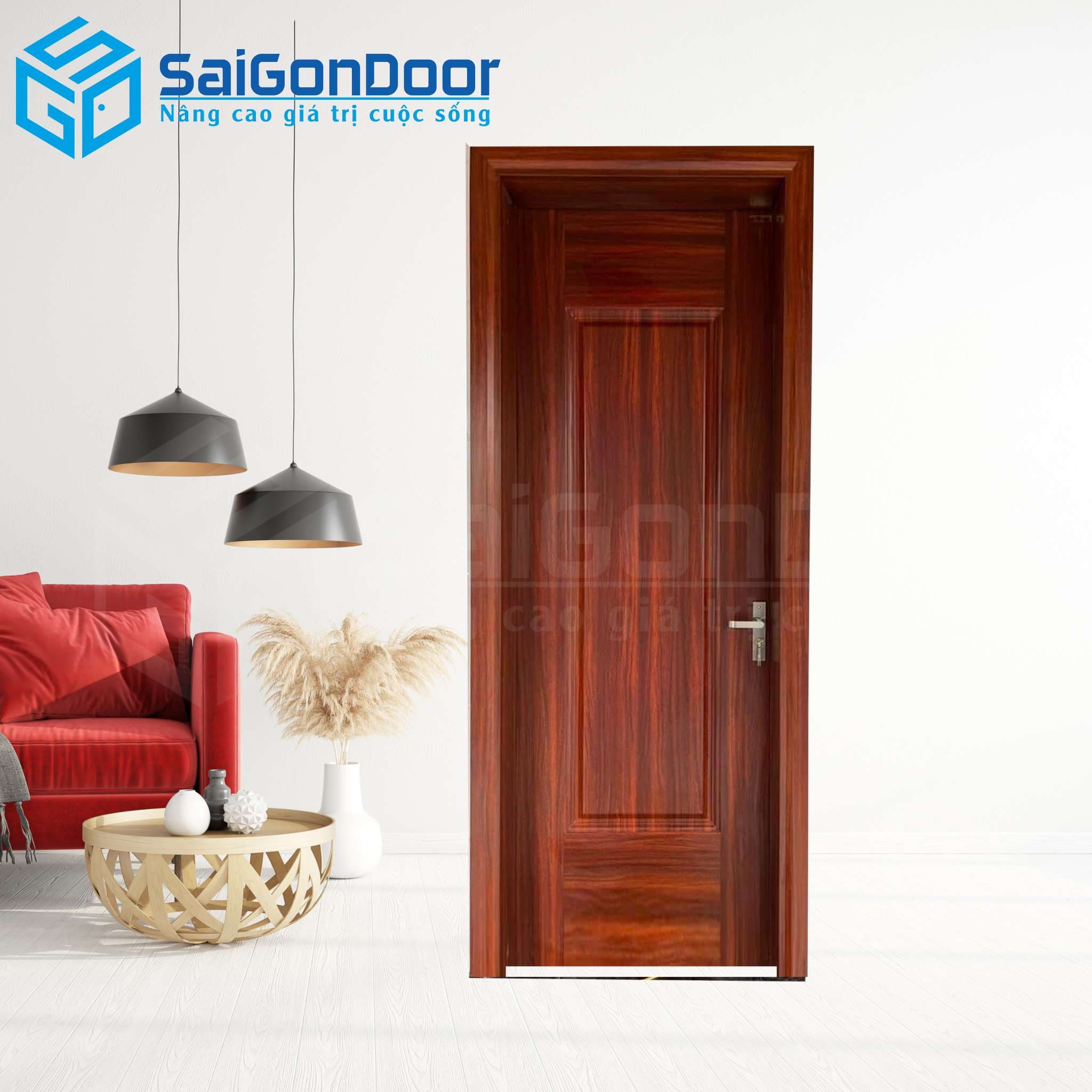 Cửa Thép Vân Gỗ SGD-KM.TVG-1C-12