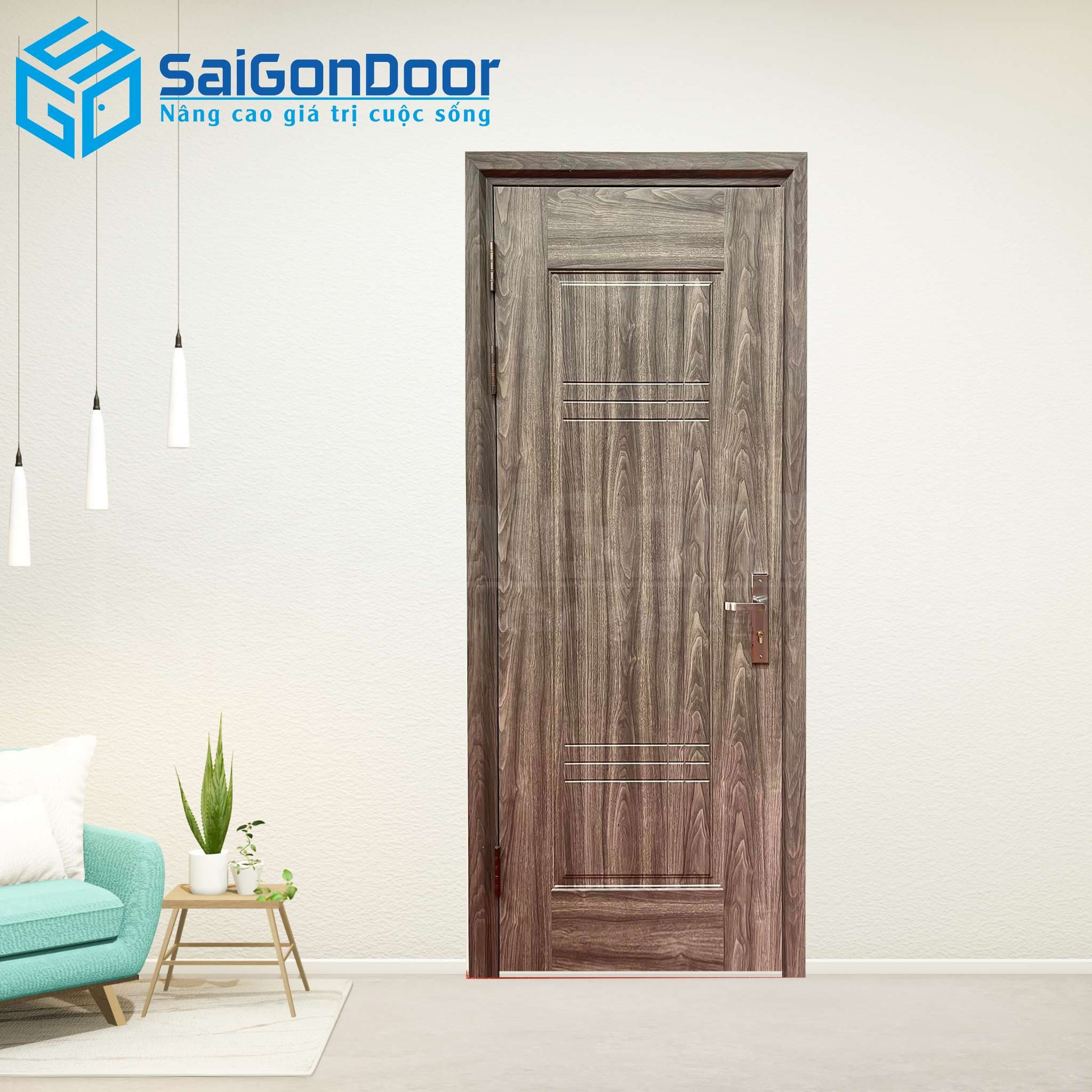 Cửa Thép Vân Gỗ SGD-KM.TVG-1C-17