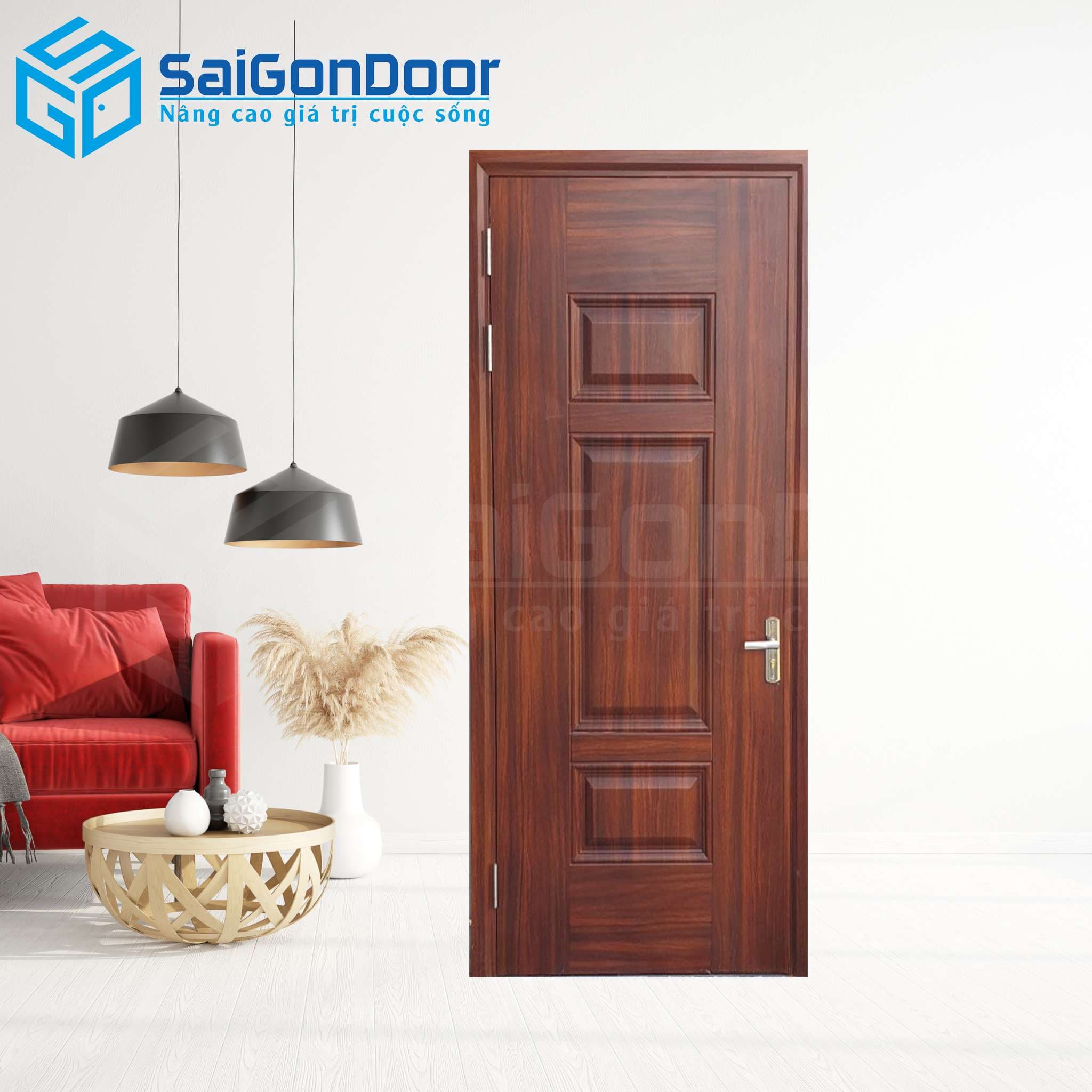 Cửa Thép Vân Gỗ SGD-KM.TVG-1C-2