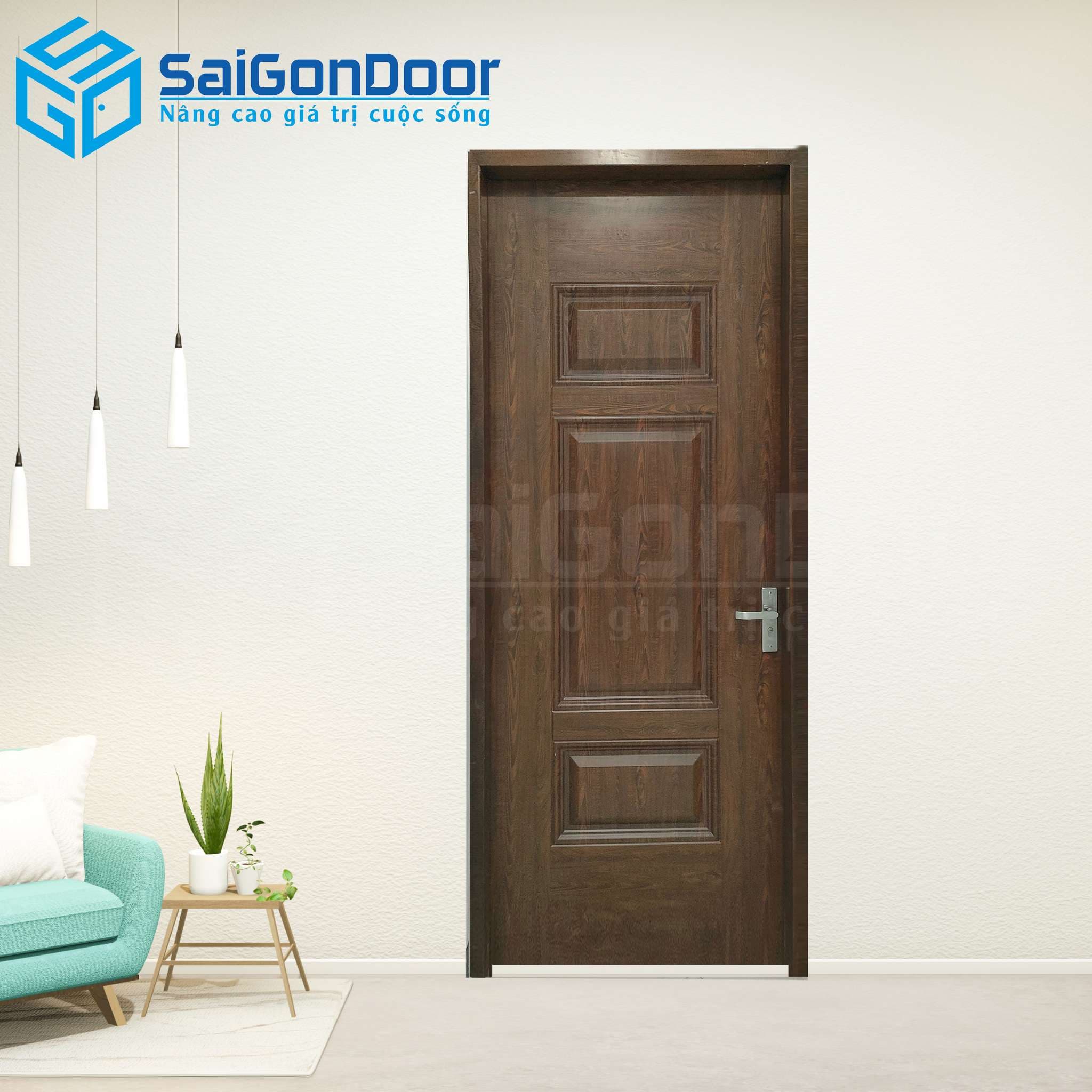 Cửa Thép Vân Gỗ SGD-KM.TVG-1C-3
