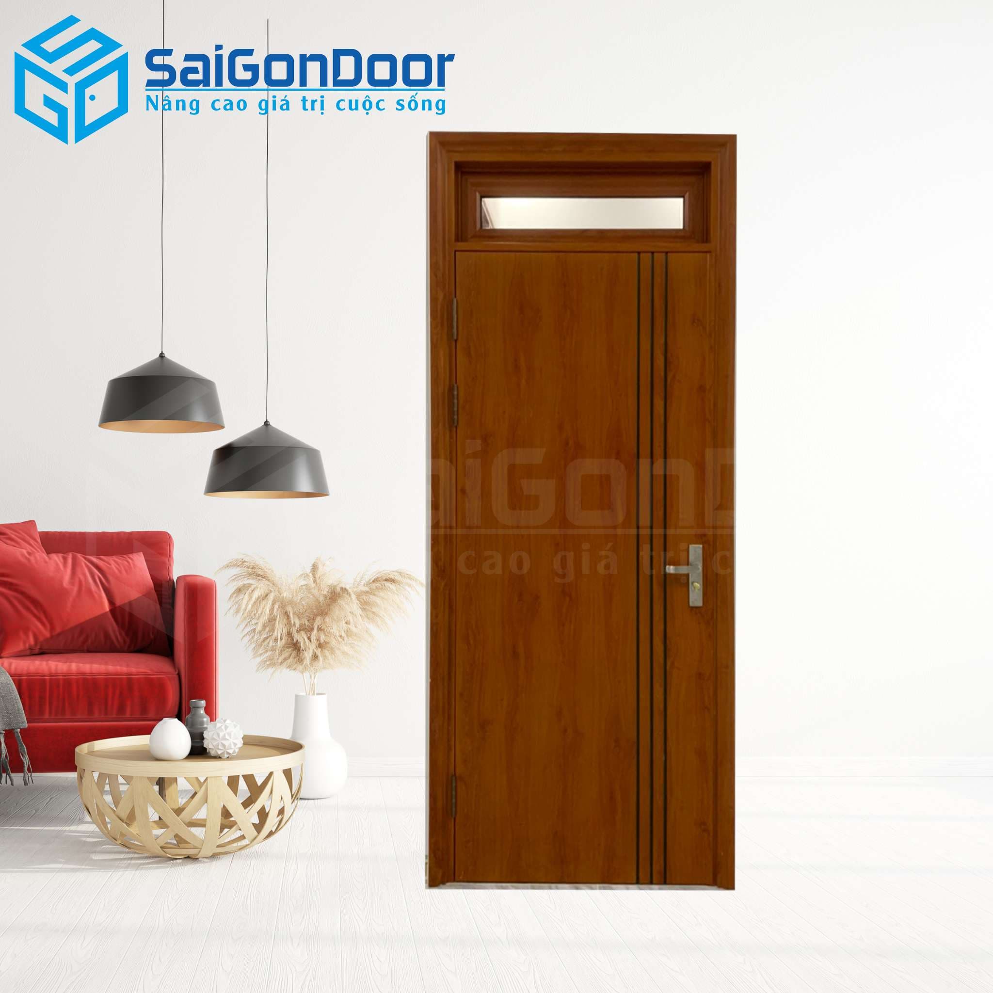 Cửa Thép Vân Gỗ SGD-KM.TVG-1C-33