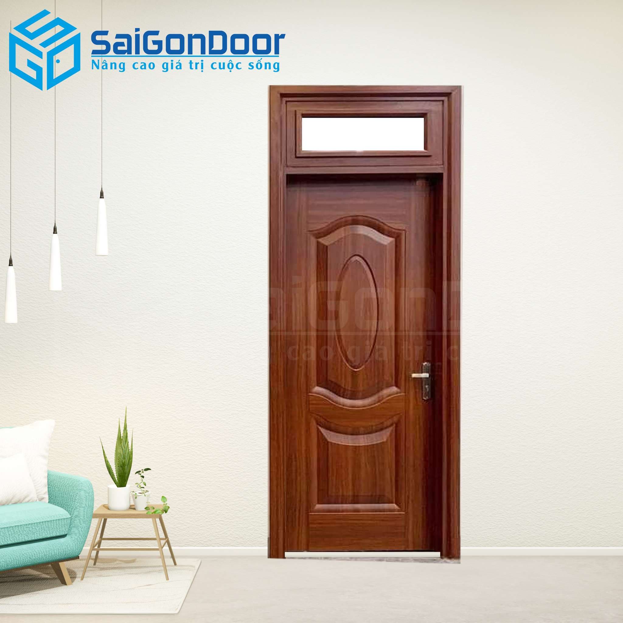 Cửa Thép Vân Gỗ SGD-KM.TVG-1C-5