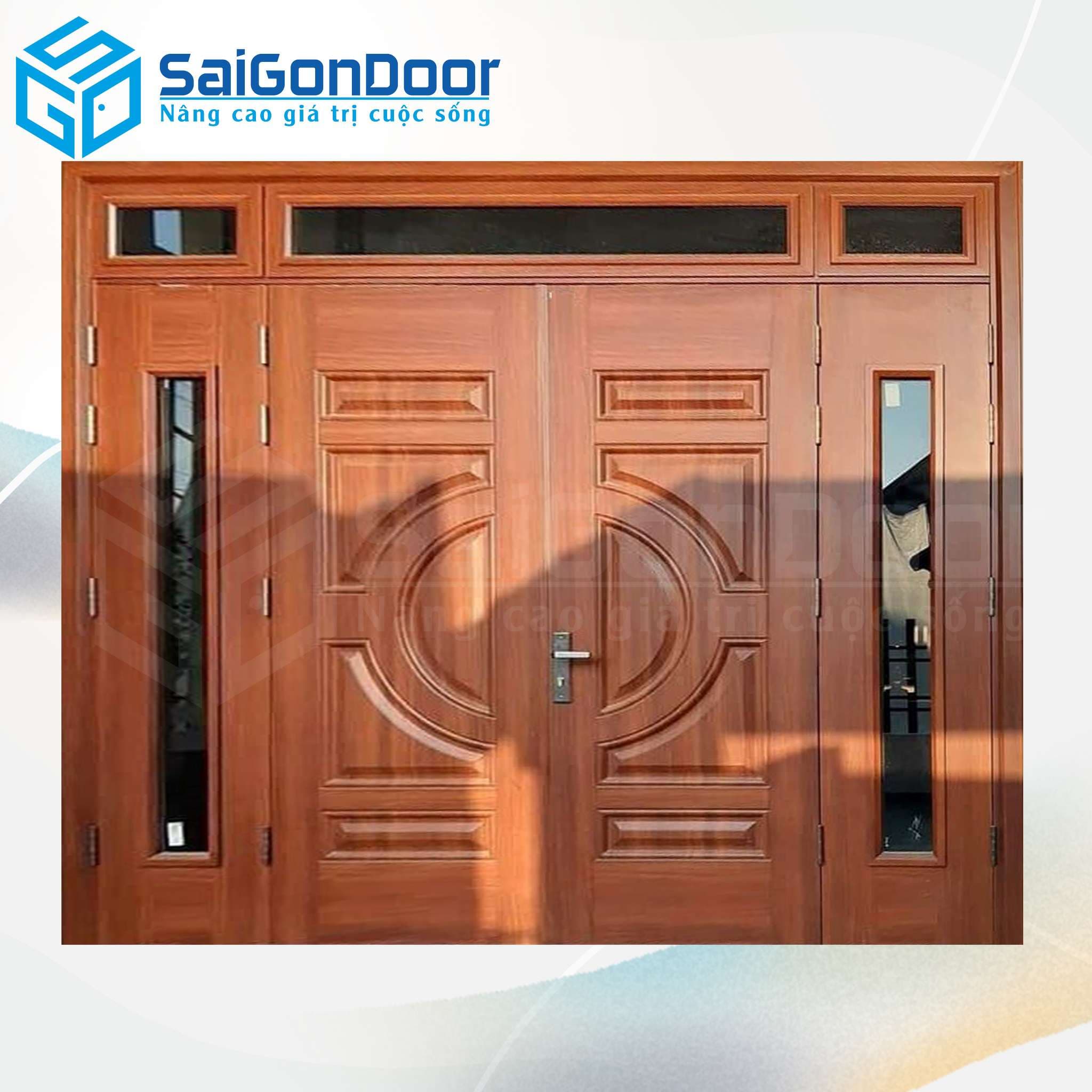 Cửa Thép Vân Gỗ SGD-KM.TVG-4C.1