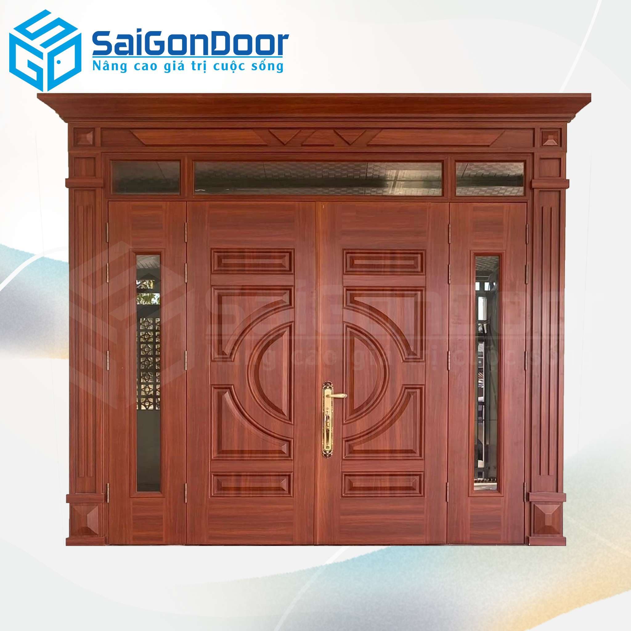 Cửa Thép Vân Gỗ SGD-KM.TVG-4C.17