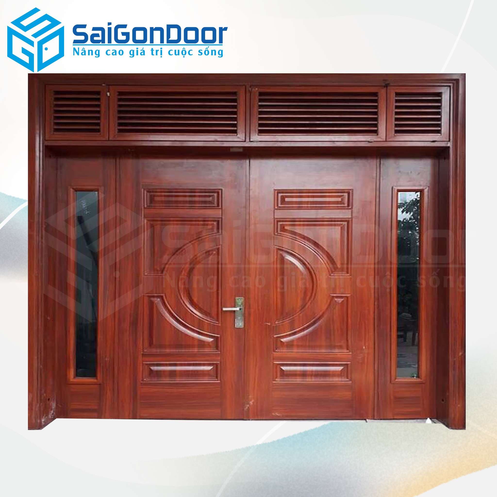 Cửa Thép Vân Gỗ SGD-KM.TVG-4C.21