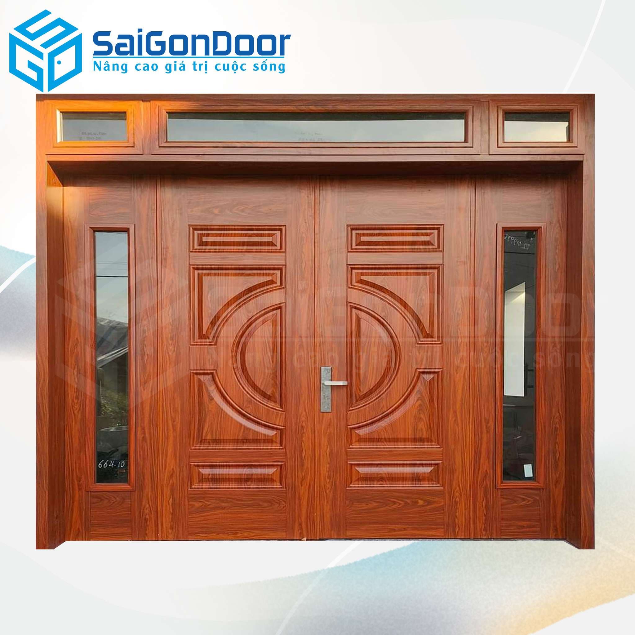 Cửa Thép Vân Gỗ SGD-KM.TVG-4C.29