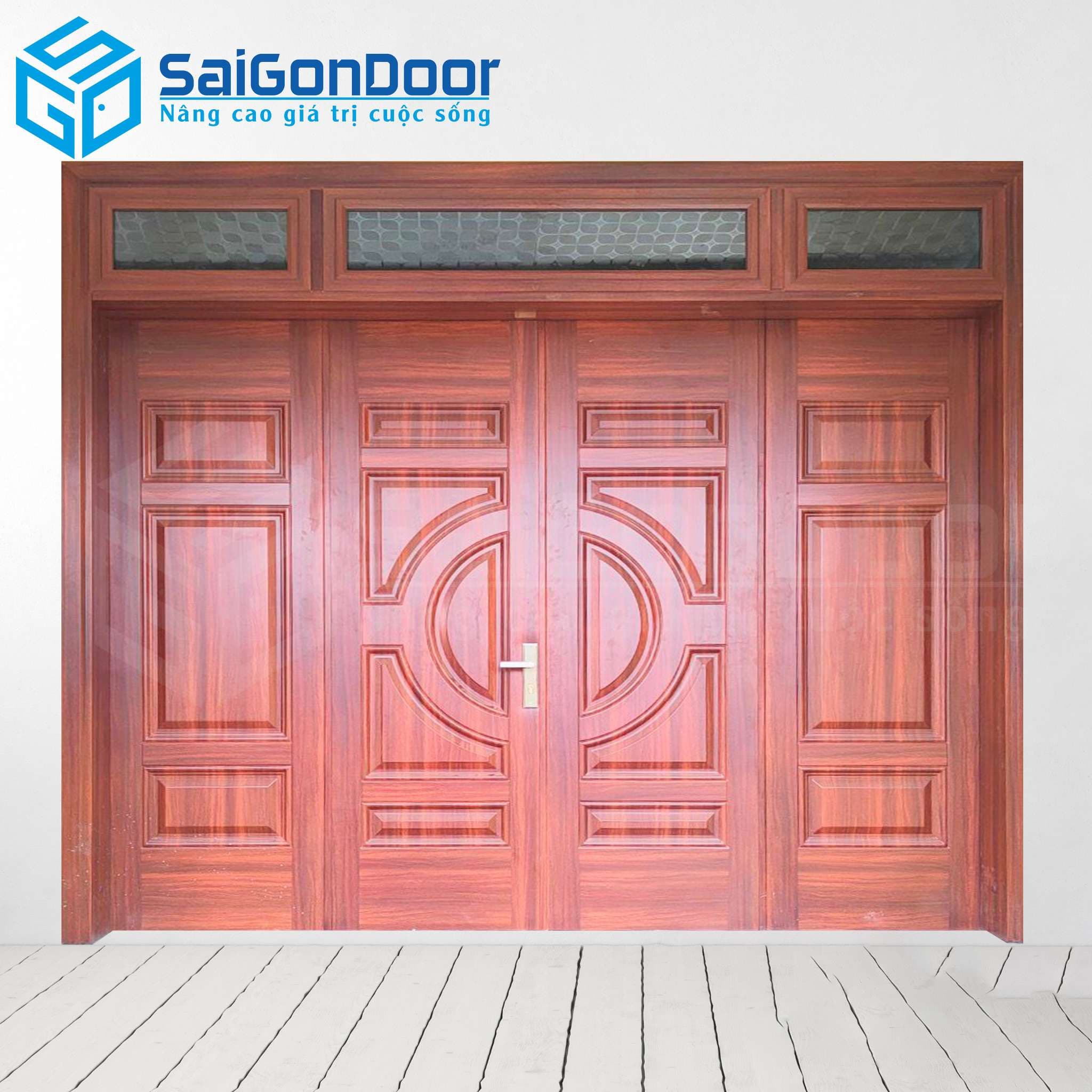 Cửa Thép Vân Gỗ SGD-KM.TVG-4C.34